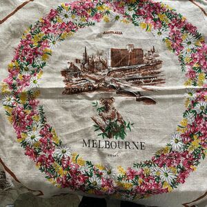Heil Melbourne Australia Linen Floral Tablecloth – Made in Poland 50"x51"